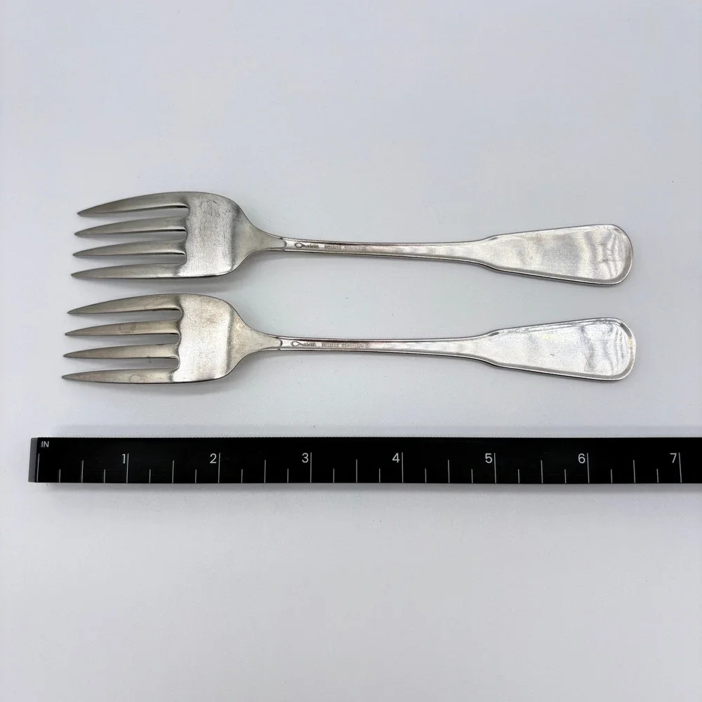 Oneida Deluxe Independence Stainless Steel Salad Forks Set of 2